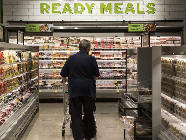 Woolworths’ latest flagship store format has an emphasis on fresh food, convenience meals and organic produce. Picture: Hollie Adams/The Australian