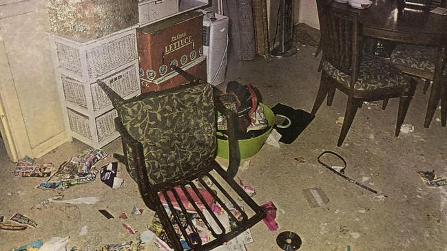 Pictured is Ms Kupfner’s dining room at the time police knocked on her door. Picture: Supplied/ Courts SA via NCA NewsWire