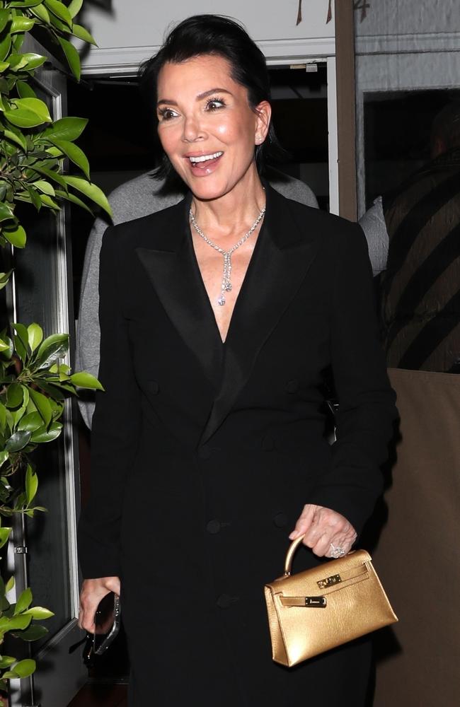 Kris Jenner looked positively youthful when leaving Italian restaurant Giorgio Baldi after having dinner in Santa Monica on May 21. Picture: The Hollywood Curtain / BACKGRID