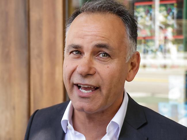 Victorian State Liberal leader John Pesutto leaves the partys Spring Street headquarters this afternoon after a meeting. Picture: Ian Currie