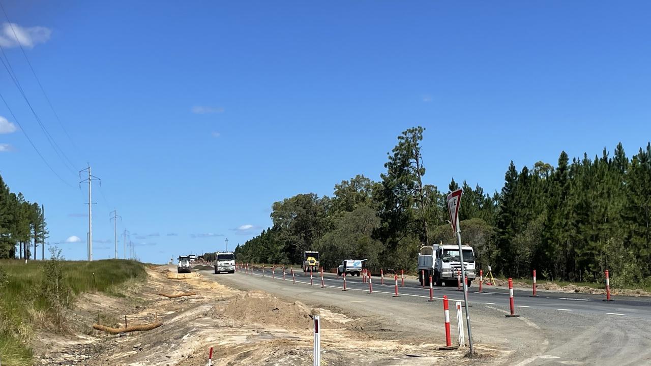 The intersection upgrade includes dedicated right and left-turn lanes and widening the road.