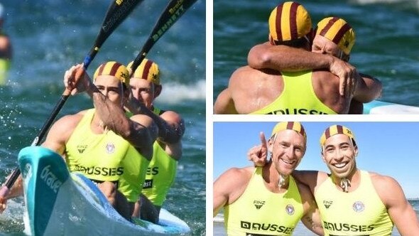 The emotional win by the Newport team in the double ski.