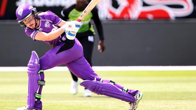 Veronica Pyke in action for the Hobart Hurricanes. Picture: CHRIS KIDD