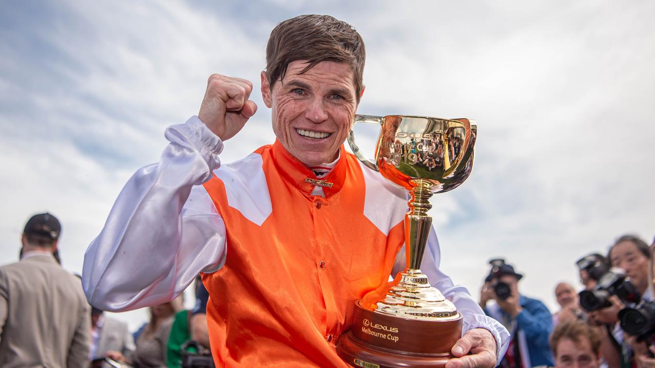 Winner Vow and Declare ridden by Craig Williams and trained by Danny O'Brien.  Race 7 Lexus Melbourne Cup 2019 at Flemington racecourse. Picture: Jason Edwards