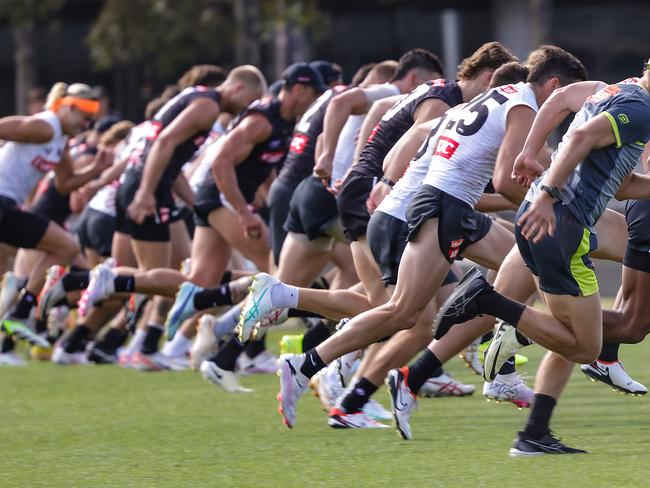 AFL players are subjected to a hair test when they return to pre-season training. Picture: Ian Currie