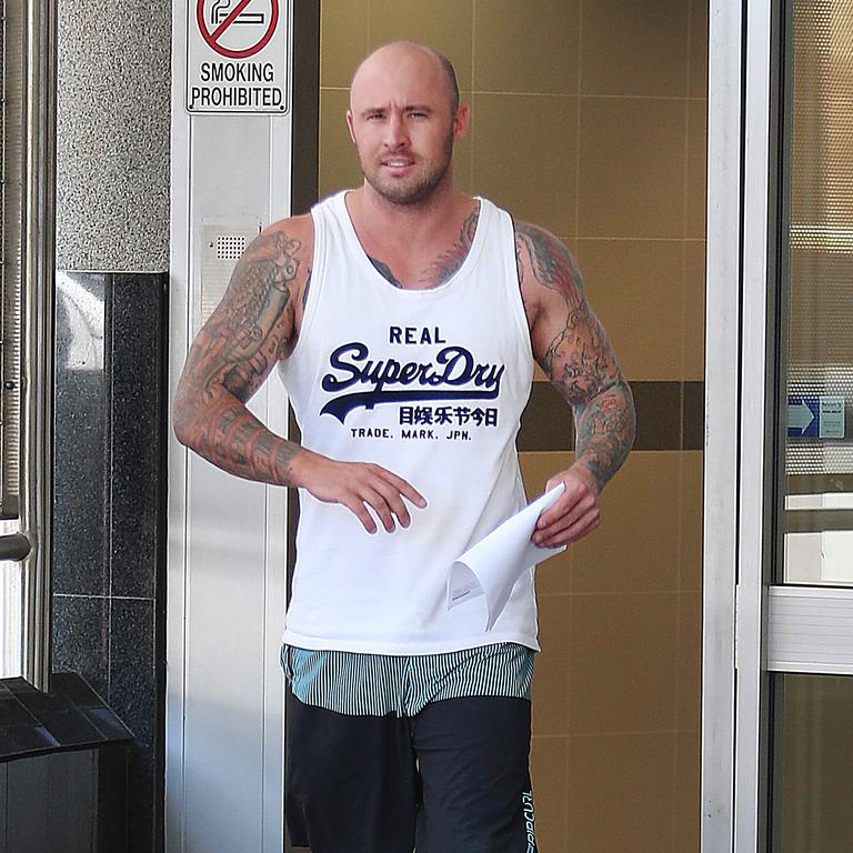 Daniel Wayne John Roberts pictured leaving a Brisbane watch house in 2015. Picture: Jack Tran