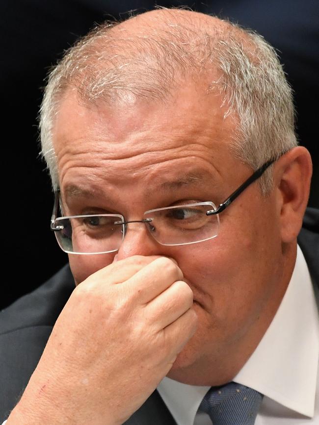 Meanwhile, Morrison has tried to reset ahead of next year’s election. Picture: Tracey Nearmy/Getty Images