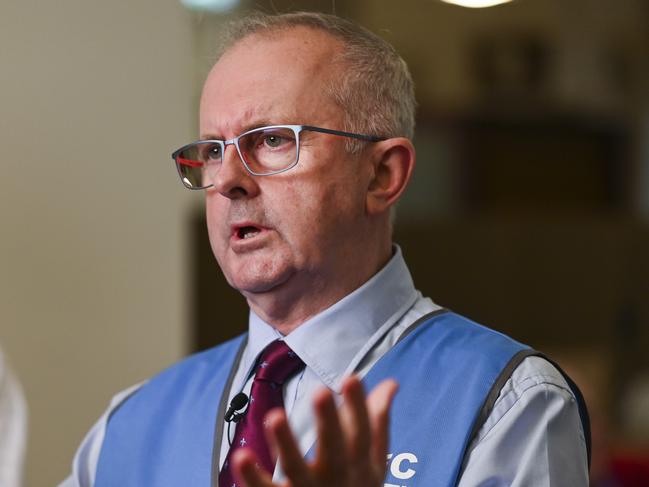 CANBERRA, AUSTRALIA, NewsWire Photos. OCTOBER 14, 2023: AEC Commissioner Tom Rogers holds a press briefing at the Museum of Australian Democracy at Old Parliament House in Canberra. Picture: NCA NewsWire / Martin Ollman