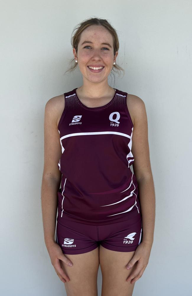 QLD School Sport Netball Under-19 girls. Pictured: Summer Laurie