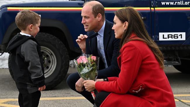 William also came over to chat with the young fan. Picture: Paul Ellis - WPA Pool / Getty Images