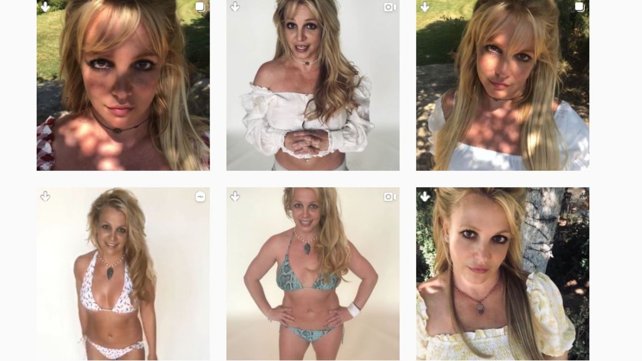 A sample of Britney Spears’ recent Instagram posts.