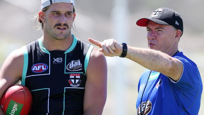 St Kilda coach Alan Richardson is aiming high this season. Picture: Michael Klein