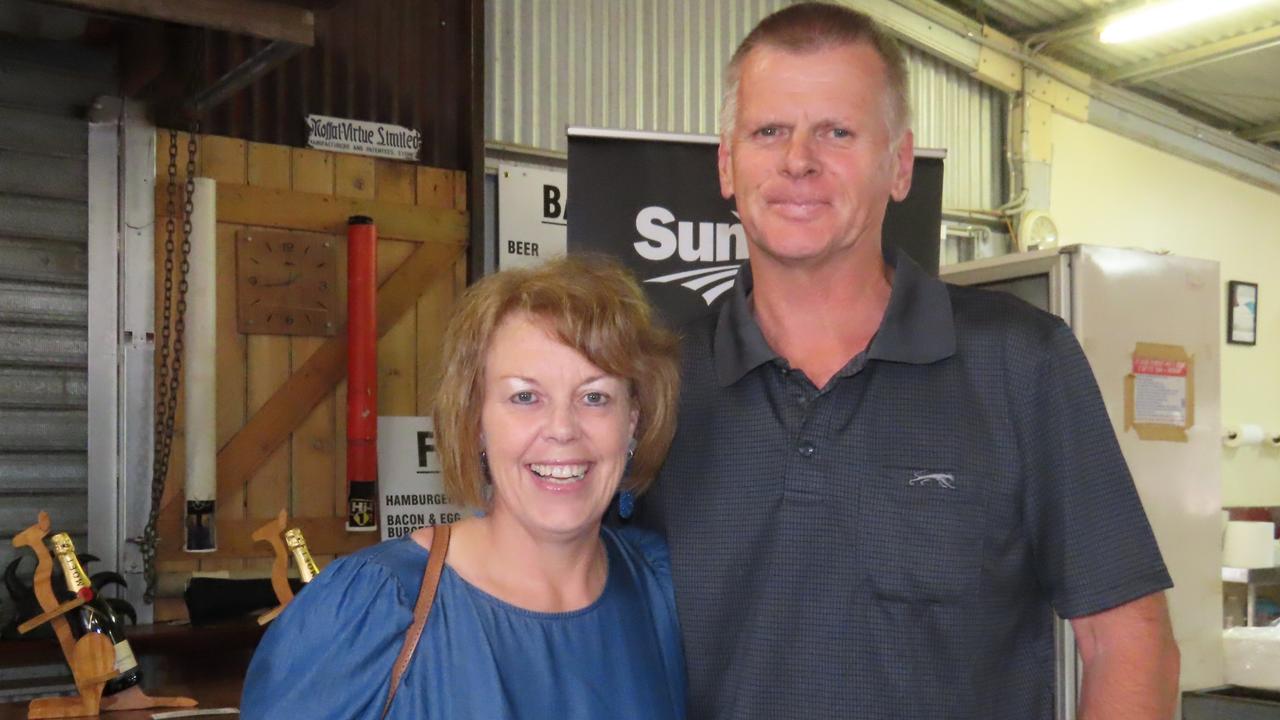 Lisa and Paul Atkinson at ‘Dinner Under the Stars’ by the Kingaroy Men’s Shed.