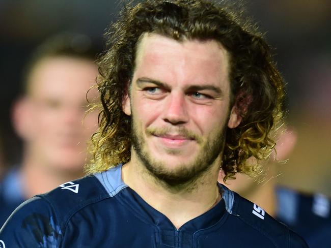 NQ Cowboys against Newcastle Knights at 1300Smiles Stadium. Cowboys Ethan Lowe after the game.  Picture: Evan Morgan