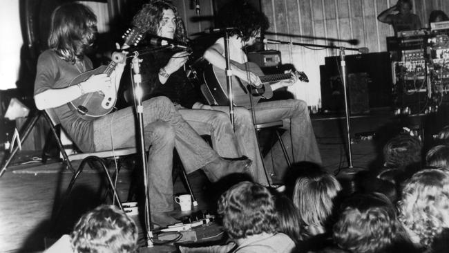 Led Zeppelin in action in 1972