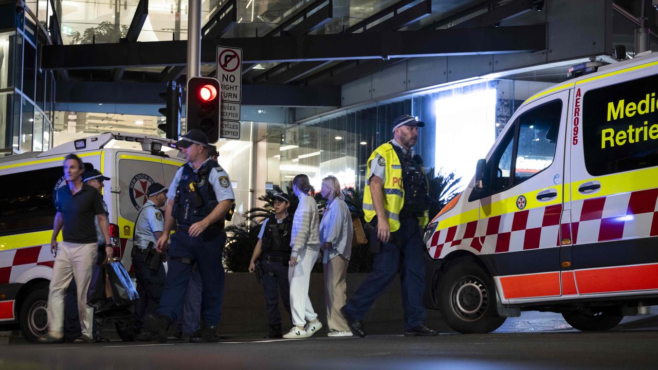 Police were called to Westfield Bondi Junction after multiple people were stabbed. Picture: NCA NewsWire / Monique Harmer