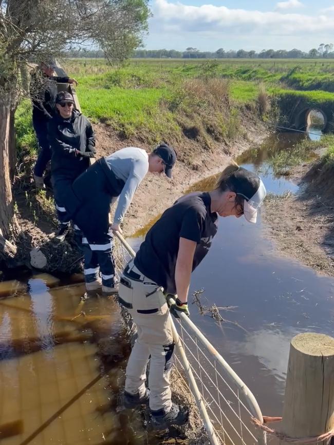 Police search for evidence in Sale.