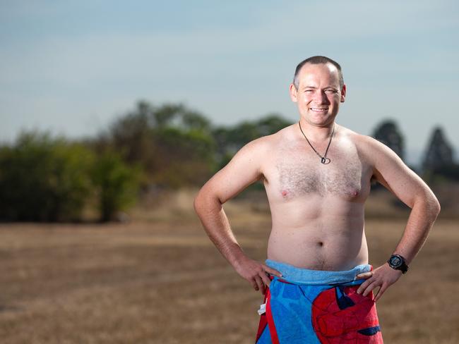 Extend the Pool campaigner Ryan Hogan at the Mernda Aquatic Centre site.