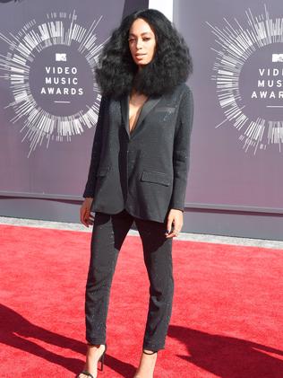 Beyonce’s sister Solange Knowles attends the 2014 MTV Video Music Awards.