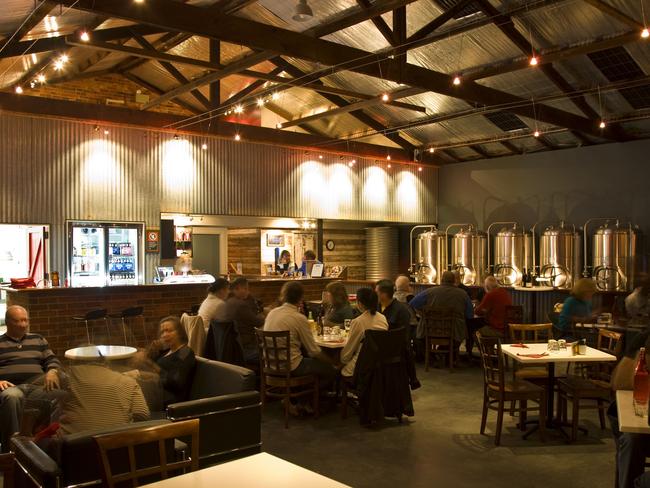 Interior of Mudgee Brewing Company boutique brewery and brasserie. Picture: Supplied.