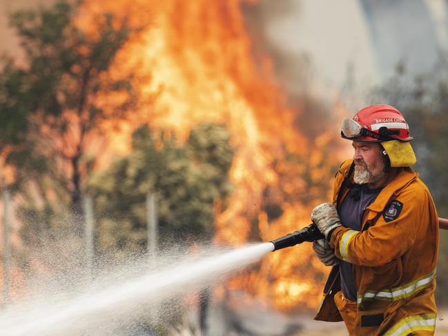 A St Marys TFS volunteer during backburning operations at Fingal. Picture: CHRIS KIDD