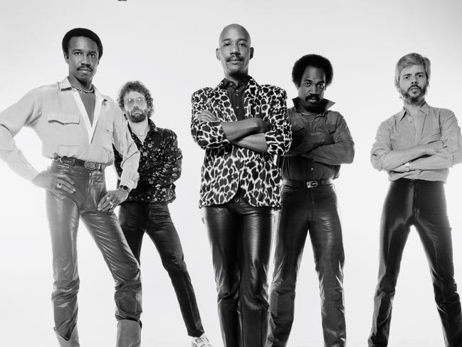 FILE: Singer Errol Brown Dies At 71 LONDON - 1st SEPTEMBER: English pop group Hot Chocolate posed in London in September 1980. Left to right: Larry Ferguson, Tony Connor, Errol Brown, Patrick Olive and Harvey Hinsley. (Photo by Fin Costello/Redferns)