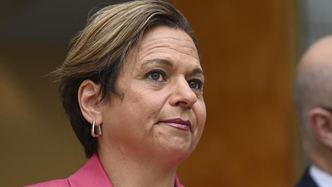 Communications minister Michelle Rowland has been accused of hypocrisy over the government’s handling of its so-called ‘misinformation’ bill. Picture: NCA NewsWire / Martin Ollman