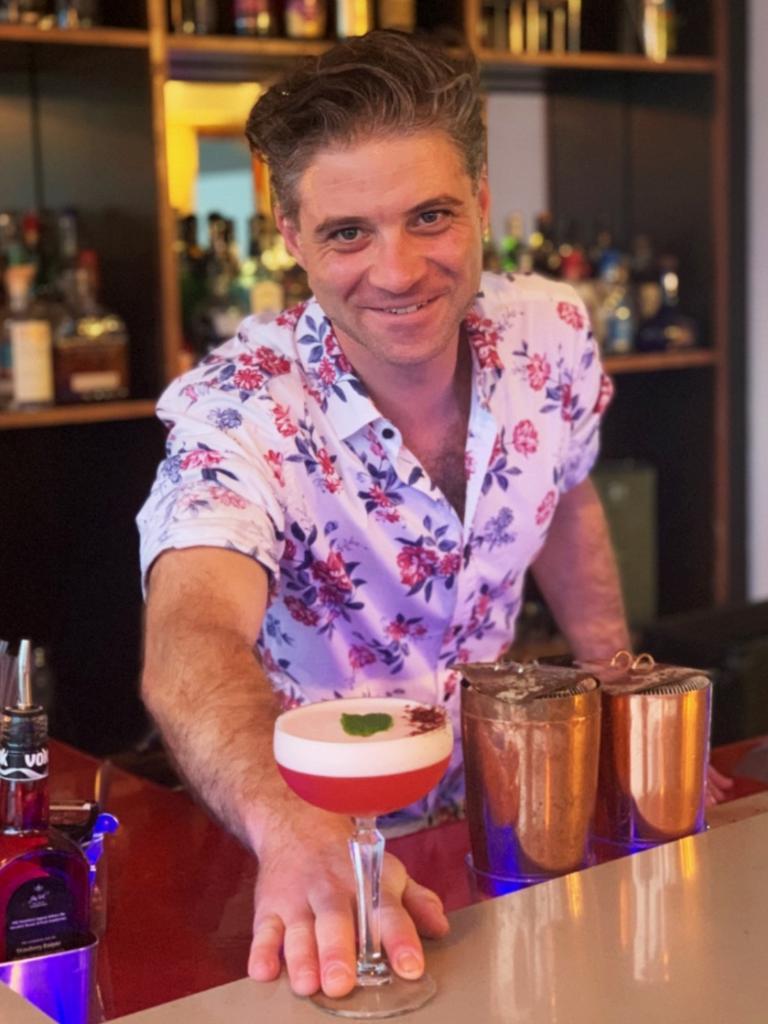 Sam Kaplan was voted as the best bartender in the Noosa area.