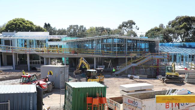 Curl Curl North Public School build. There are ramps, a bridge and including lifts for complete disabled access. Picture: Jonathan Ford (ADCO Construction).