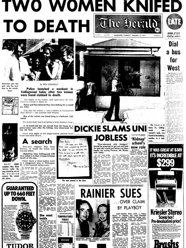 Front page of The Herald on February 13, 1977.