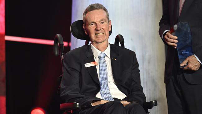 Neale Daniher AO said the award belonged to everyone involved in fighting the MND disease. Picture: NewsWire Martin Ollman