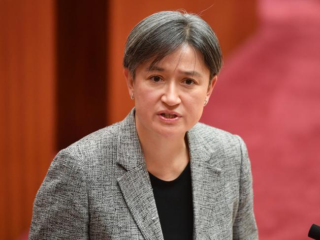 Penny Wong has denied requests to release documentation she relinquished her Malaysian citizenship. Picture: Mick Tsikas/AAP