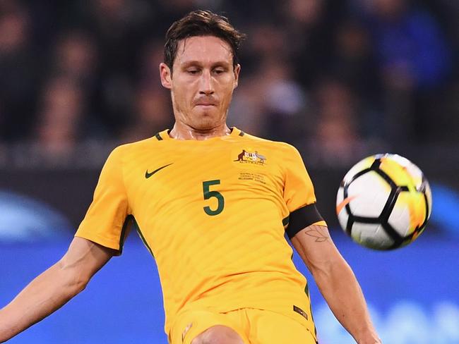 Mark Milligan looks set to captain the Socceroos in the absence of Mile Jedinak.