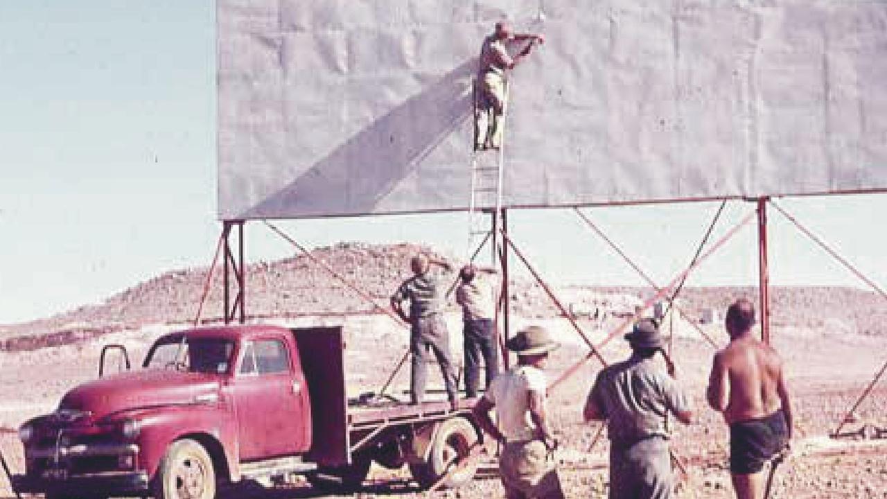 Established in 1965, Coober Pedy’s drive-in theatre is the last of its kind in South Australia. Picture: District Council of Coober Pedy. Supplied