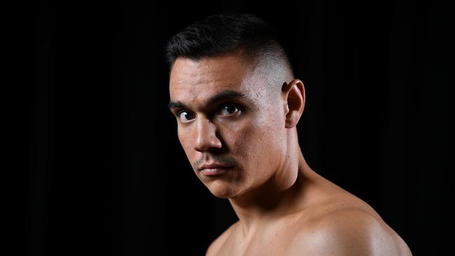 Zerafa says Tim Tszyu must have had treatment after suddenly growing a moustache. Picture: NCA NewsWire.