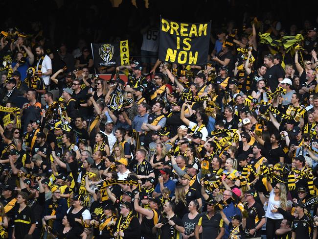 Decades on, it is difficult to imagine that Richmond could ever go bust. Picture: AAP/Julian Smith