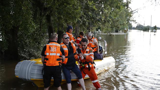 Andrew Crick was retrieved from his Freemans Reach property. Picture: NCA NewsWire / Dylan Coker