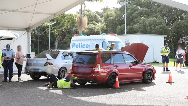 Police along with Transport for NSW and the Environmental Protections Authority conducted Operation Engage at the Botany Bay Foreshore. Picture: NSW Police