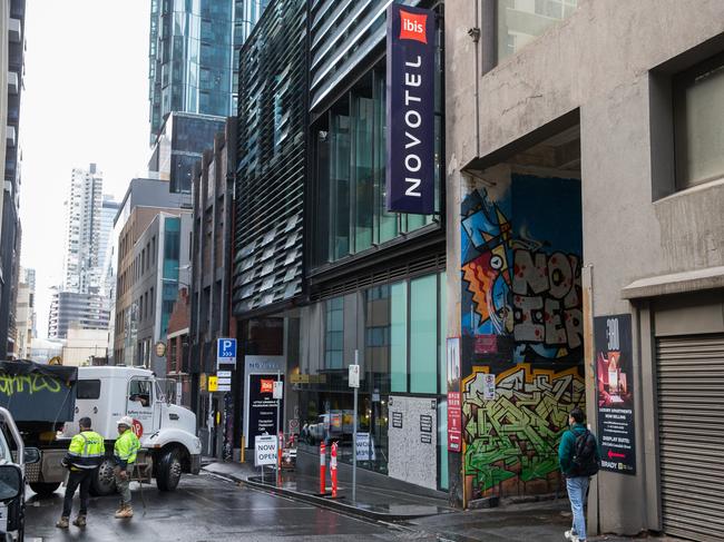 The Novotel/Ibis Hotel in Melbourne. Picture: NCA NewsWire / Paul Jeffers