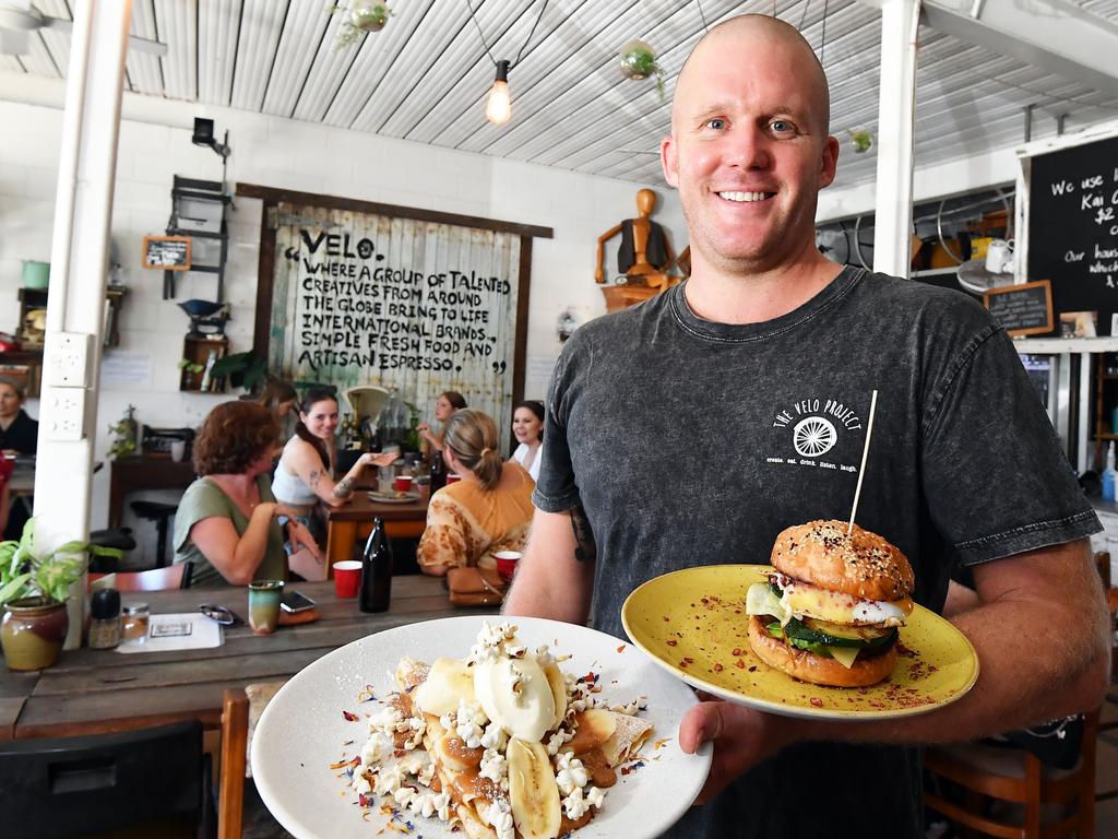 David Nash of The Velo Project which was this year voted the best brunch spot on the Sunshine Coast. Picture: Patrick Woods