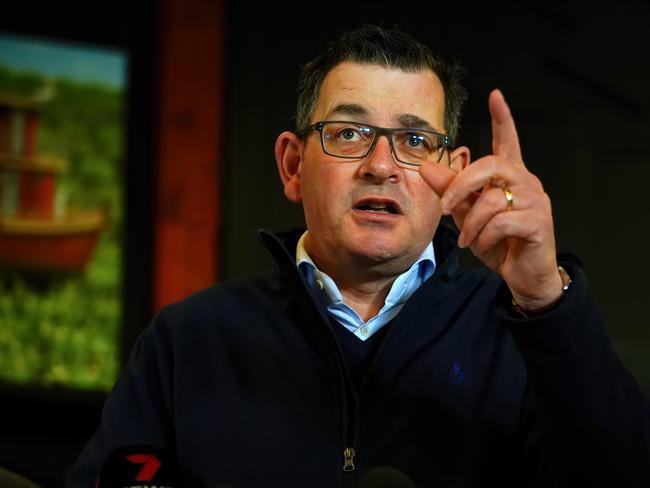 Ban-crazed Victorian Premier Dan Andrews. Picture: NCA NewsWire / Luis Enrique Ascui