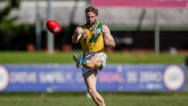 Dylan Landt as St Mary's took on the Tiwi Bombers in the 2024-25 NTFL men's semi-final. Picture: Pema Tamang Pakhrin