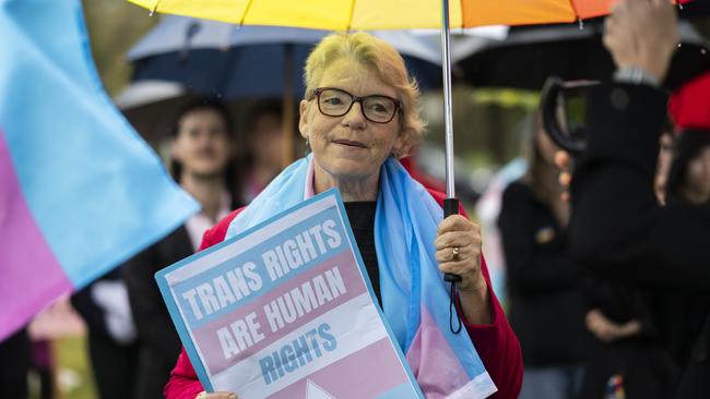 A huge crowd attended in support of trans rights. Picture: NCA NewsWire / Martin Ollman