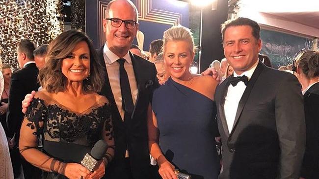 The Today show and Sunrise hosts played nice on the Logies red carpet. Picture: Lisa Wilkinson/Instagram