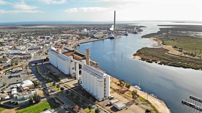 Port Pirie is famous for one of the world’s largest lead smelters. Picture: Toby Zerna