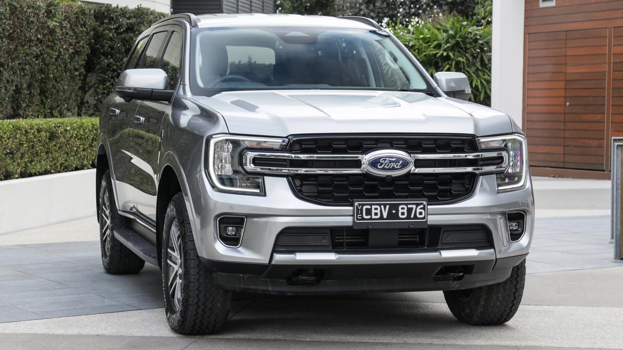 The Ford Everest features tough good looks.