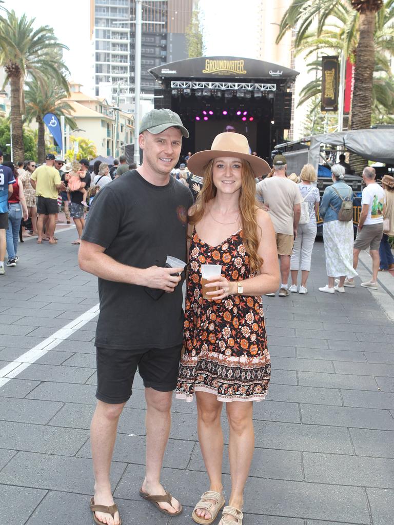 Groundwater. Jamie And Kristi Monaghan. 19 October 2024 Broadbeach Picture by Richard Gosling