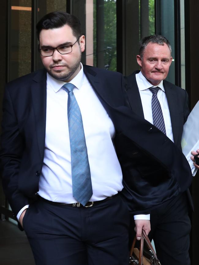 Bruce Lehrmann leaves the Federal Court in Sydney. Picture: John Feder/The Australian.