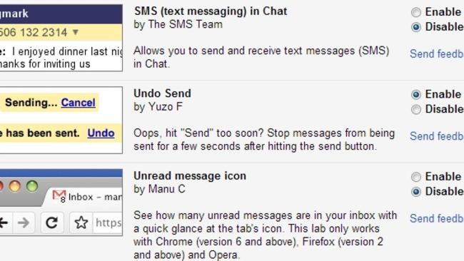 The option to undo sent messages is found in the settings. 