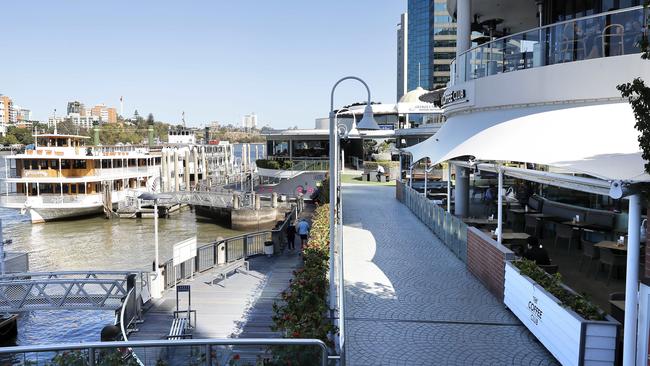 Eagle St Pier precinct has been quiet since Covid-19.